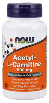 Acétyl Lcarnitine hci 500 MG 50 gélules NOW FOODS